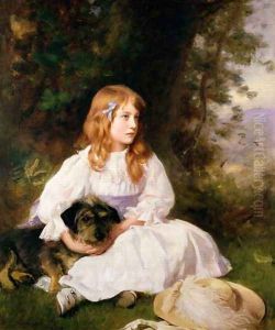 Heather, portrait of a girl by William Robert Symonds