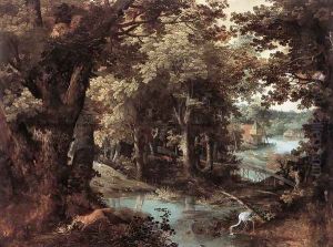 Landscape with Fables 1620 by Adriaan van Stalbemt
