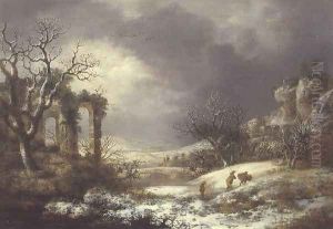 Winter Landscape, c.1750-60 by George, of Chichester Smith