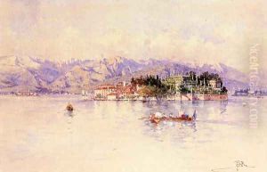 Boating on Lago Maggiore, Isola Bella beyond by Paolo Sala