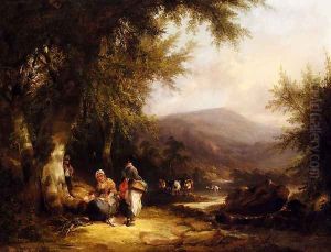 The End Of The Day by Snr William Shayer