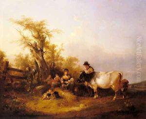 The Road To Market by Snr William Shayer