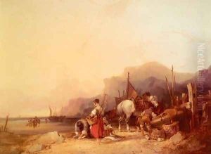 Unloading The Catch, Near Benchurch, Isle Of Wight