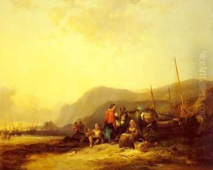 On The Hampshire Coast by Snr William Shayer
