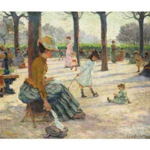 Le square au Luxembourg by Claude Emile Schuffenecker