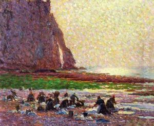 Laundresses by the Sea at Etretat