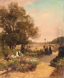 Gilbert Vibert Gabriel Quai Aux Fleurs by Aime Stevens