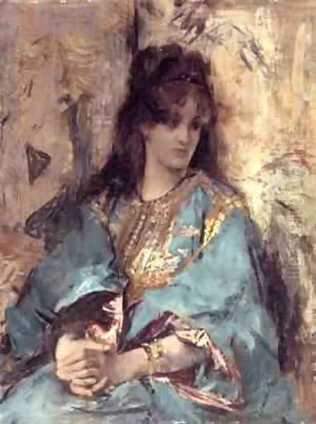 A Woman Seated in Oriental Dress - view 1