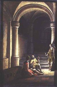 Joseph in prison interpreting the dreams of the baker and the butler, 1624 by Hendrick van, the Younger Steenwyck