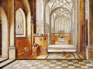 St Jerome in a Gothic Church