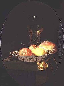 Pomeranzes in a Chinese bowl by Juriaen van Streeck