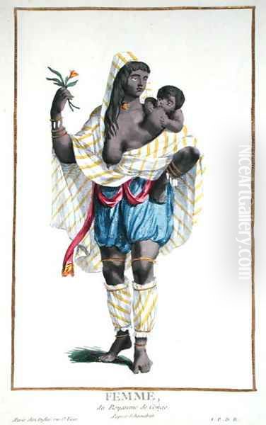 A Woman of the Congo, from Receuil des Estampes, representant les Rangs et les Dignites, suivant le Costume de toutes les Nations existantes, engraved by Pierre Duflos 1742-1816 published 1780 - view 1