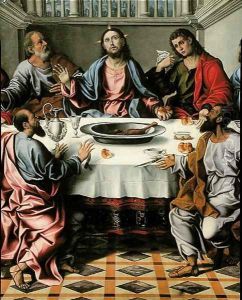 The Last Supper 2 by Girolamo da Santacroce