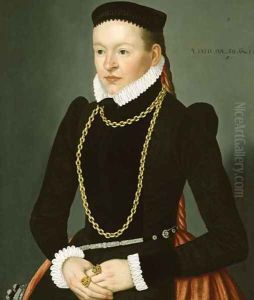 Portrait of a lady, c.1585 by Lorenz Strauch