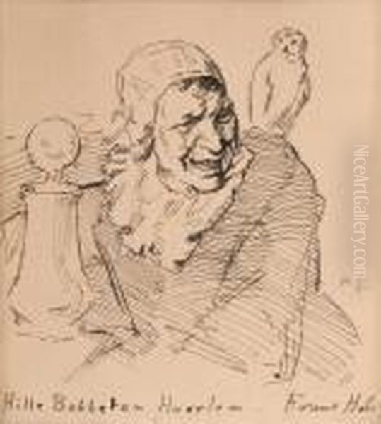 Awoman In The Manner Of Frans Hals. - view 1