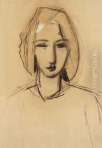 Portrait Of A Young Girl by Helene Schjerfbeck