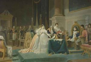 The Divorce of the Empress Josephine 1763-1814 15th December 1809, engraved by Jean Pierre Marie Jazet 1788-1871 1851