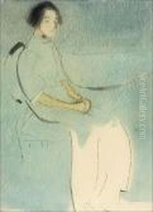 Pukukuva(leipurin Tytto). by Helene Schjerfbeck