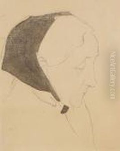 Bildnis Einer Alten Frau Mit Kopftuch by Helene Schjerfbeck