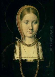 Portrait of a woman, possibly Catherine of Aragon 1485-1536, c.1503-4