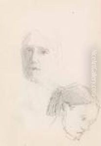 Kvinnohuvuden by Helene Schjerfbeck