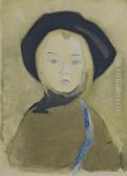 Sininauhainen Tytto Flicka Med Blatt Band Girl With Blue Ribbon(1943) - view 1