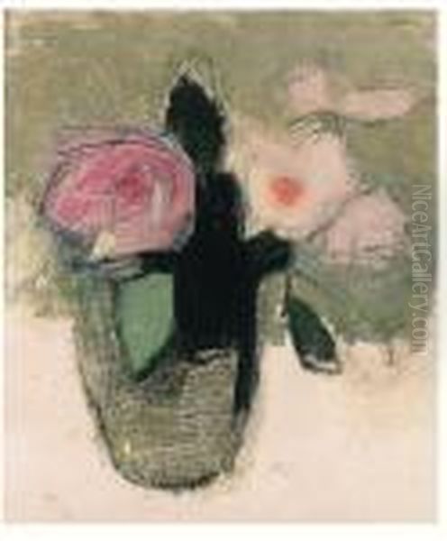 Red Roses In A Glass Bowl - view 1