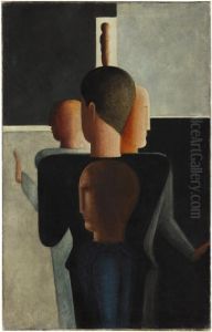 Konzentrische Gruppe by Oskar Schlemmer