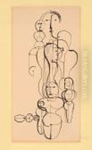 Figurenplan K 1 by Oskar Schlemmer