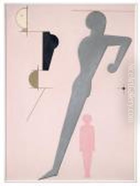 Komposition Auf Rosa (rekonstruktion) / Composition On Pink Gound (reconstruction) - view 1