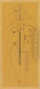 Abstrakte Figur, Frontal / Abstract Figure, Frontal by Oskar Schlemmer