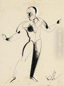 Tanzermensch Ii by Oskar Schlemmer