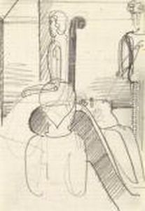Sitzende Und Stehende / Seated And Standing Figures by Oskar Schlemmer