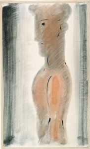Knabenfigur Von Der Seite