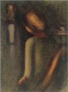 Sitzende Und Zwei Figuren (seated Woman And Two Figures)