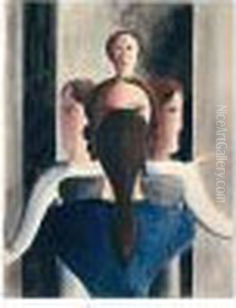 Konzentrische Madchengruppe, 1928 (concentric Group Of Girls, 1928) by Oskar Schlemmer