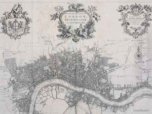 A New Plan of the City of London, Westminster and Southwark, in A Survey of the Cities of London and Westminster, printed by A. Churchill, J. Knapton, R. Knaplock, et al, 1720 by John Stow