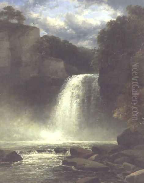 A Waterfall Scene - view 1