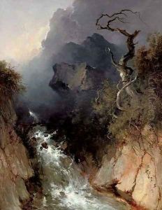 The rocky waterfall