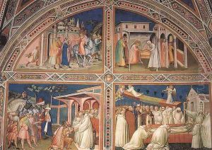 Stories from the Legend of St Benedict 1387 by Luca Spinello Aretino