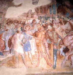 St. Ephysius Condemned, c.1390 by Luca Spinello Aretino