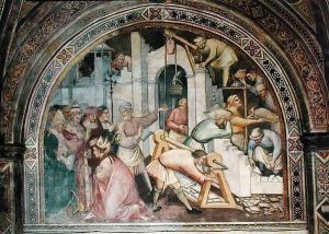 The History of Pope Alexander III 1105-81- Construction of the Town of Alessandria, 1407 by Luca Spinello Aretino