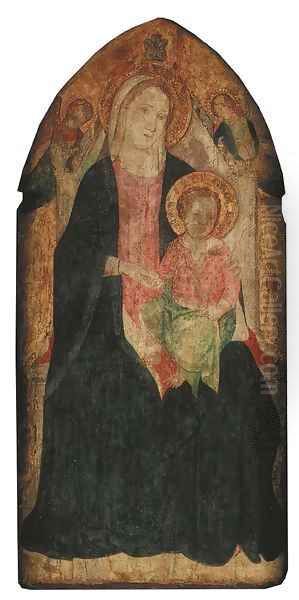 The Madonna and Child enthroned with two Angels - view 1