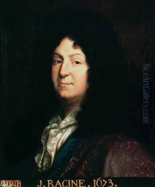 Portrait of Jean Racine 1639-99 copy of an original of 1673, 1698 - view 1