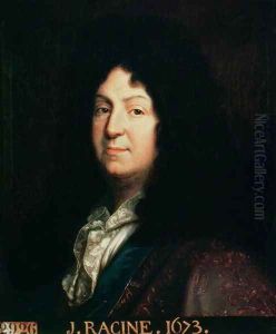Portrait of Jean Racine 1639-99 copy of an original of 1673, 1698 by Jean-Baptiste Santerre