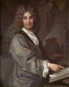Nicolas Boileau 1636-1711 by Jean-Baptiste Santerre