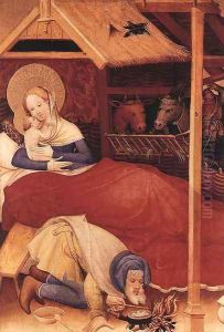 Nativity 1403 by Konrad von Soest