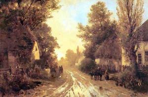 Rural Road in Autumn by Zygmunt Sidorowicz