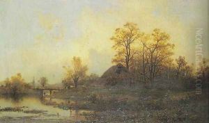 Landscape with a Bridge by Zygmunt Sidorowicz