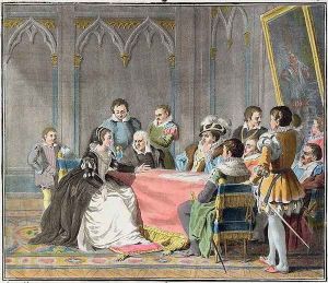 Marguerite de Valois 1492-1549 in front of the Spanish Inquisition, 1787 by Antoine Louis Francois Sergent-Marceau